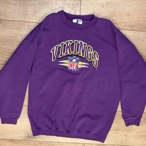 Vintage 90s logo athletic large Minnesota Vikings embroidered crewneck NFL